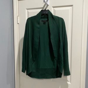 89th and Madison forest green cocoon cardigan